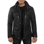 mens-black-quilted-bomber-jacket