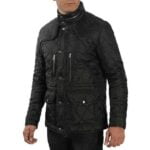 mens-classic-black-quilted-bomber-jacket