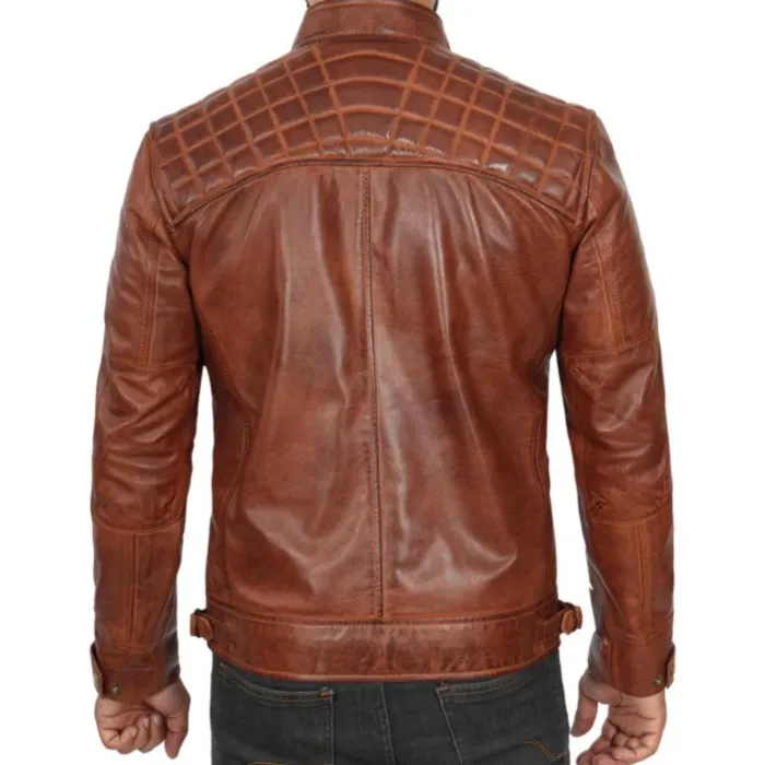 Buy Mens Leather Jacket Cafe Racer