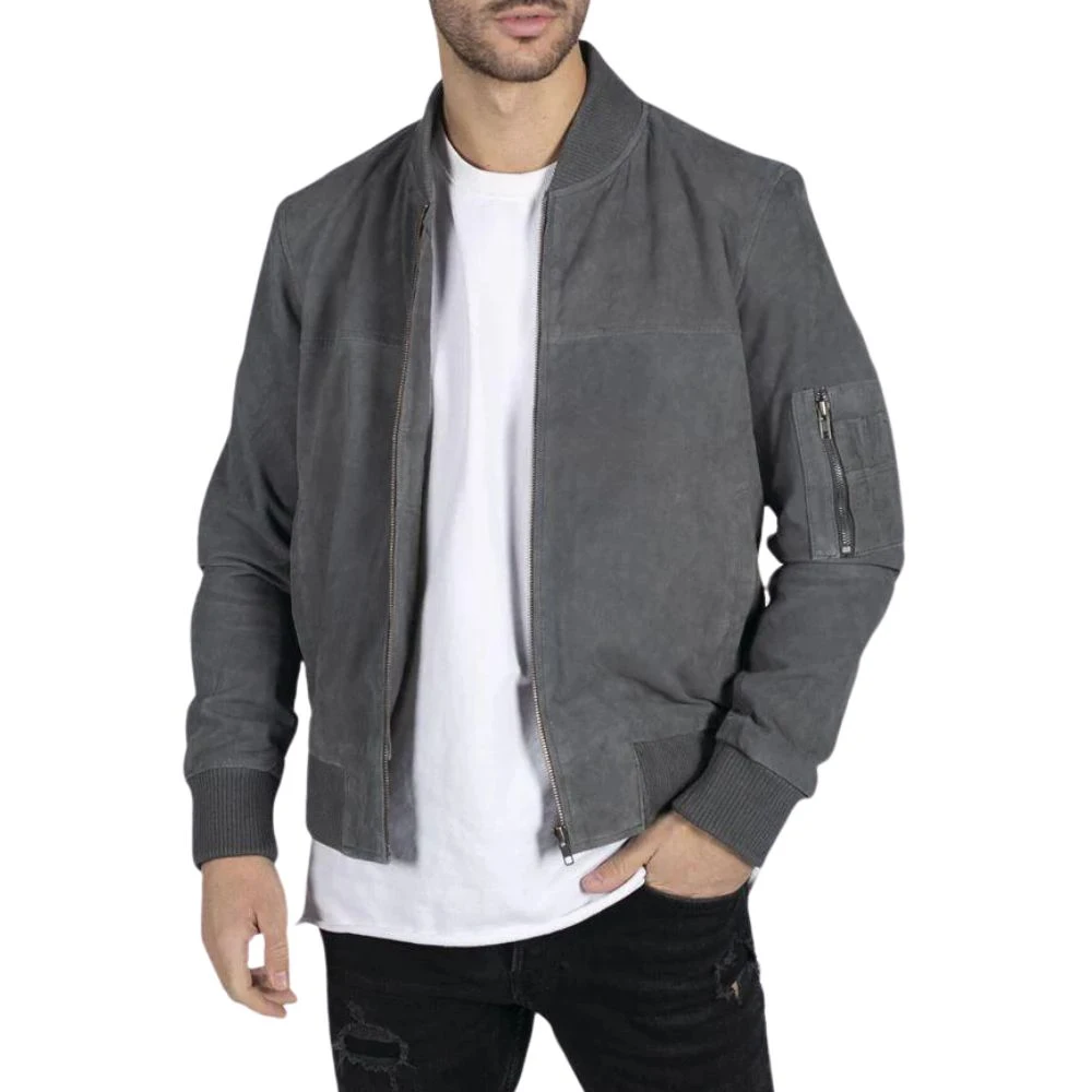 Grey Bomber Jacket for Sale (2)