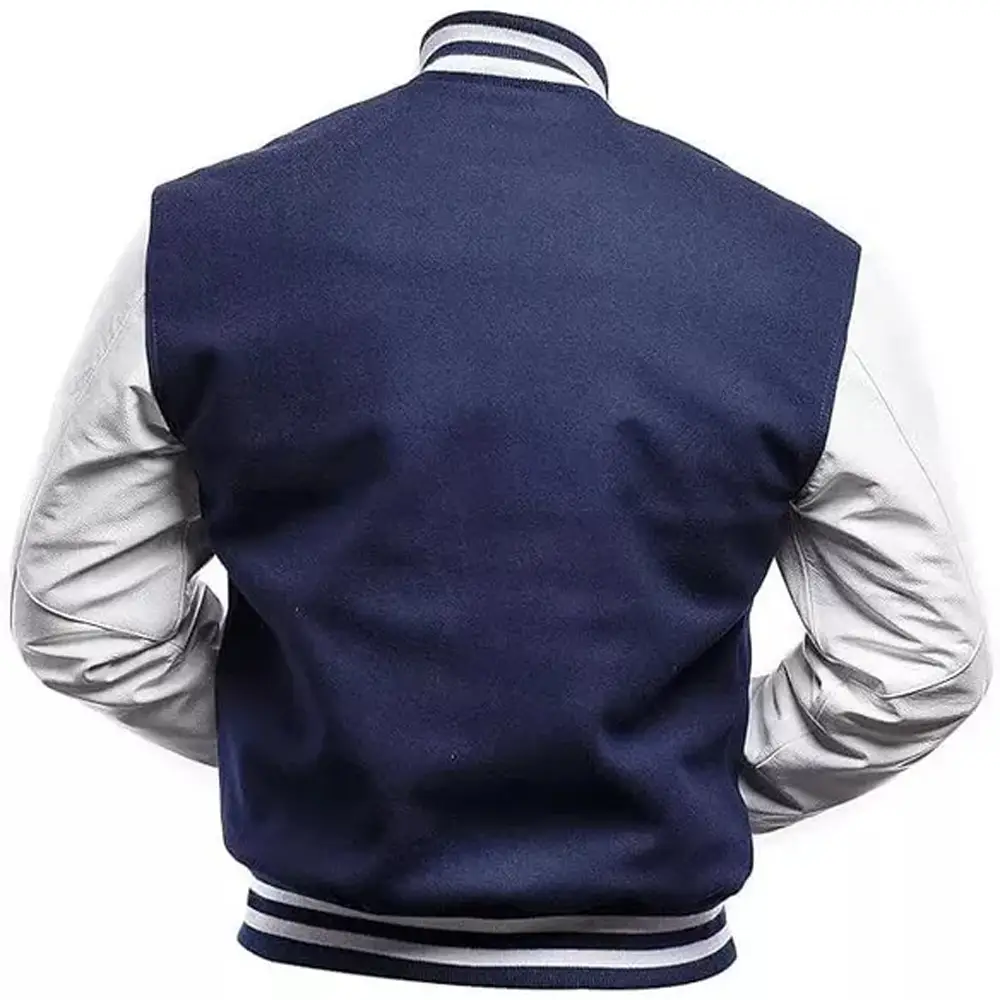 High School Navy Blue Letterman Jacket