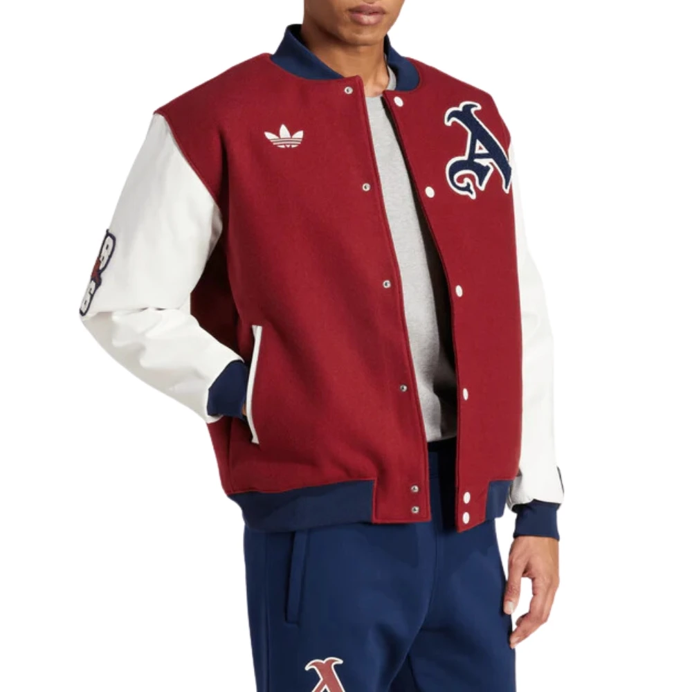 Arsenal Red And White Varsity Jacket