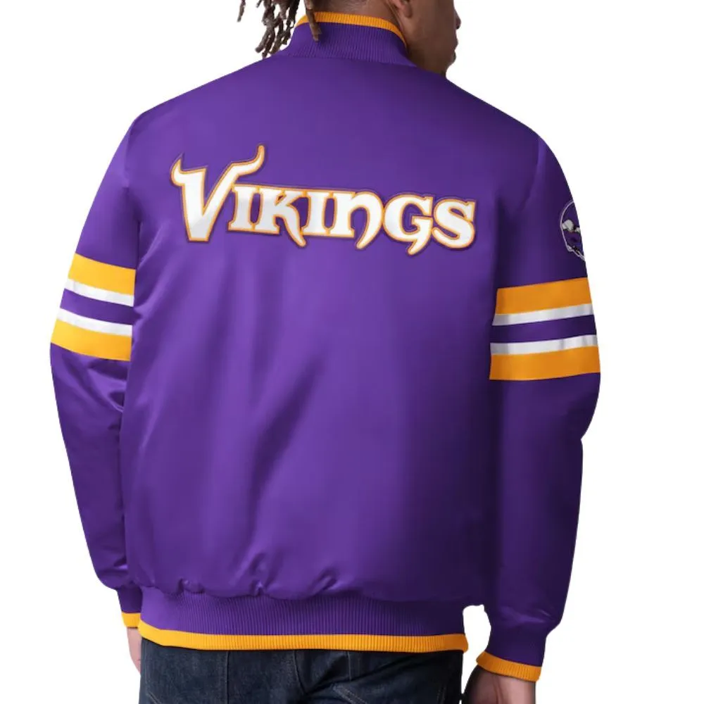 Purple Minnesota Vikings Scout I Starter Varsity Jacket