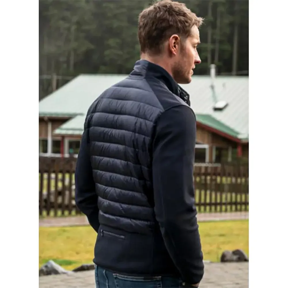 Justin Hartley TV Series Tracker Colter Shaw Black Puffer Jacket